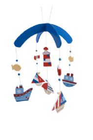 GISELA GRAHAM SAILING BOAT WOODEN MOBILE